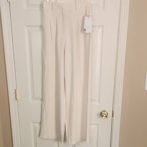 French Connection Cream Wide Leg Pants